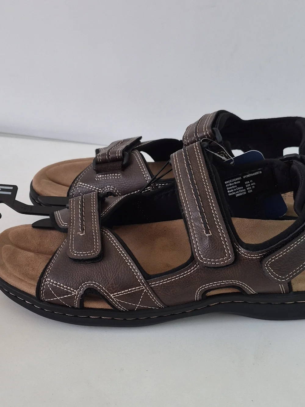 George Brown Men's Adjustable Strap Comfort Sandals Size 11